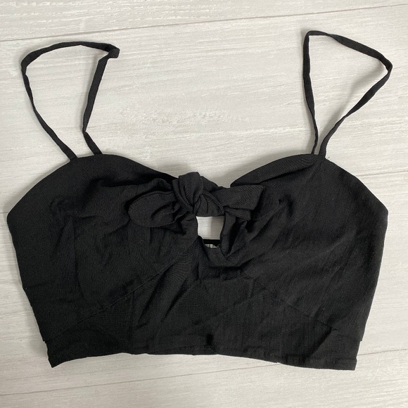 NWT FREE PEOPLE Black All Mine Brami Bralette #Q16 - Picture 3 of 7